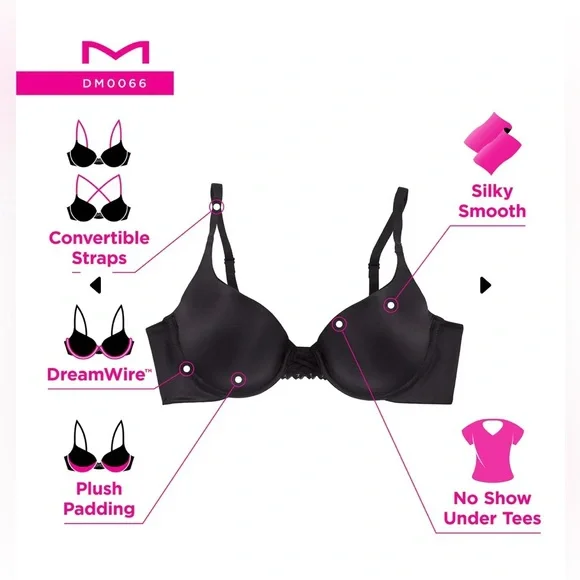 Dreamwire Push Up Underwire Bra 40D - Picture 4 of 13